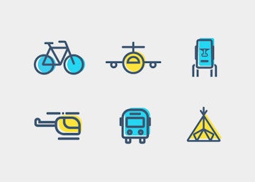 6 Vector Travel Icons