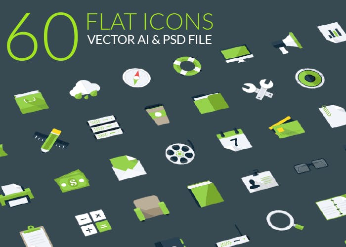 free flat business icons