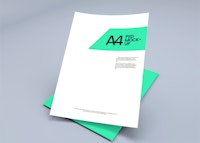 A4 Paper Sheet Mockup