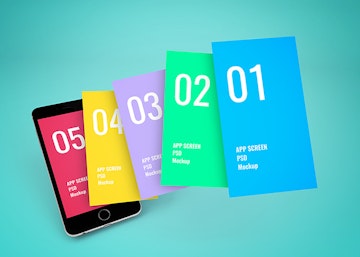 App Screen Showcase Mockup Vol.6