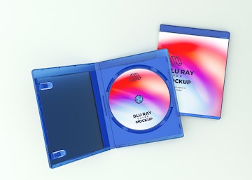 Blu Ray Cover PSD Mockup