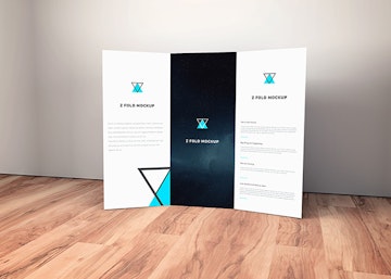 Download Z Fold Brochure Psd Mockup Vol 2 Graphberry Com