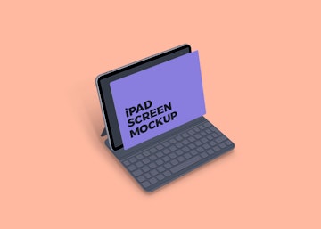 Clean iPad Screen Mockup
