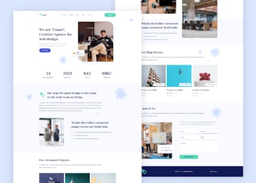 Comet - Adobe XD Landing Page