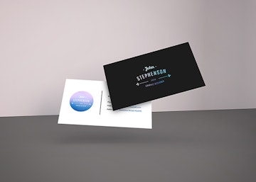 Falling Business Cards Mockup