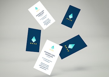 Falling Business Cards Mockup Vol.2
