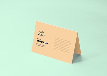 Folded Paper PSD Mockup