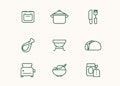 Food Vector Line Icon Set
