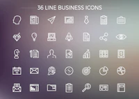 Free Line Business Icons Pack