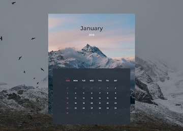Free Vector Calendar Design