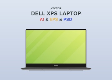 Free Vector Dell Laptop
