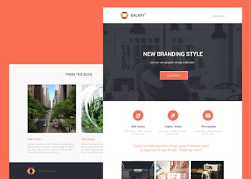 Galaxy - Beautiful Newsletter PSD Template