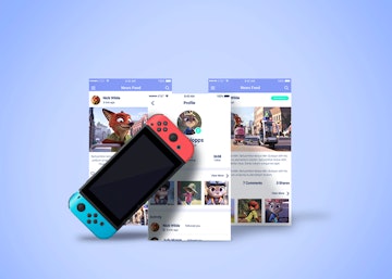 Gaming Concept Screen Mockup