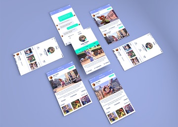 Isometric App Mockup