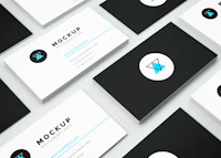 Isometric Business Card Mockup Vol.3