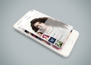 Isometric iPhone 6 PSD Mockup
