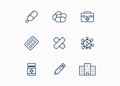 Medicine Line Icons