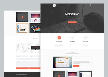 Moderno - Creative Simple Portfolio Page