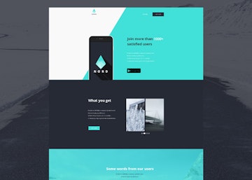Nord - Simple App Landing One Page Template