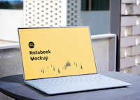 Notebook PSD Mockup
