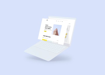Notebook Screen Mockup