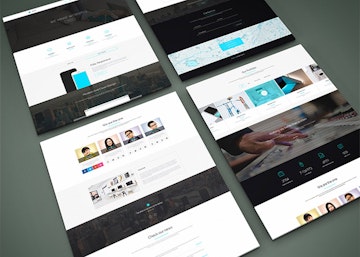 Download Multiple Web Screens Perspective Psd Mockup Graphberry Com