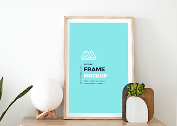 Picture Frame on Stand Mockup