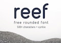 Reef - free rounded ORF font