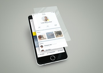 Smartphone App Multilayer Screen Mockup