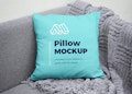 Square Pillow PSD Mockup