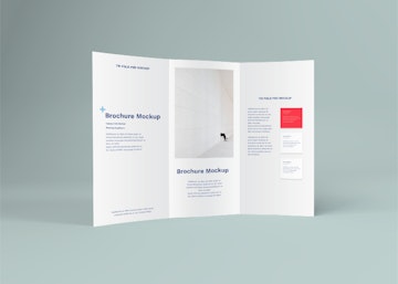 Mockup Trifold Brochure Free Mockup Template In Psd Free Psd Templates