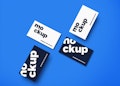 Top View Business Cards Mockup