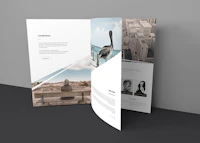 Three Page Brochure Mockup