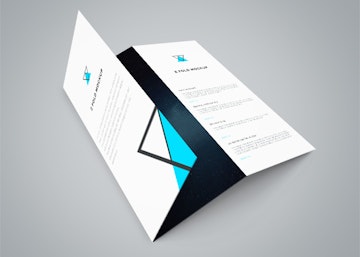 Tri Fold Brochure PSD Mockup