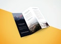 Tri Fold Brochure Showcase Mockup