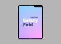 Vector Flat Samsung Galaxy Fold