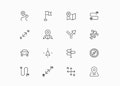 Vector Map Line Icons
