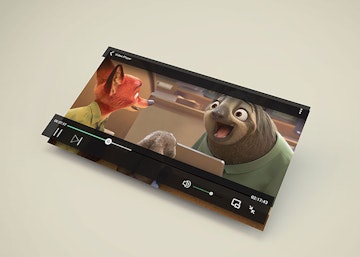Video Player PSD Mockup