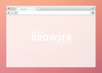 Modern Browser PSD MockUp