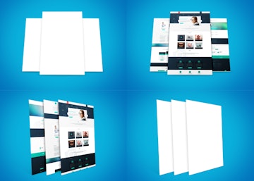 Modern Web Page Mockups