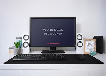 Work Desk PSD Mockup